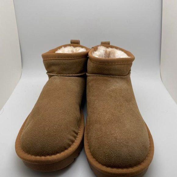 CUSHIONAIRE Women's Cozy pull on boot CHESTNUT 7.5 - Picture 3 of 6